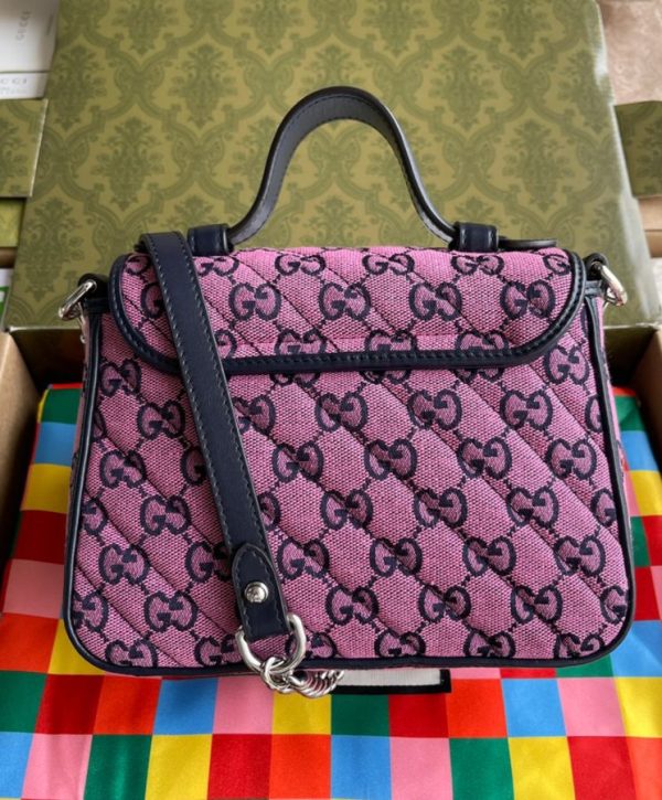 GUCCI GG Mini Top Handle Bag Pink - Image 6