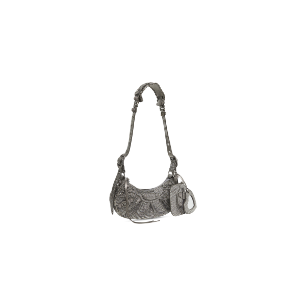 WOMEN'S LE CAGOLE XS SHOULDER BAG WITH RHINESTONES - Image 3
