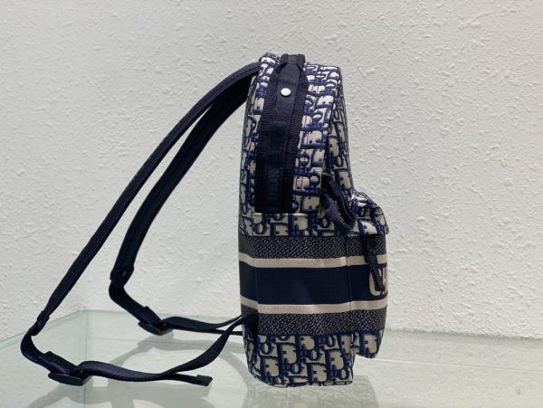 CHRISTIAN DIOR Canvas Embroidered Backpack - Image 4