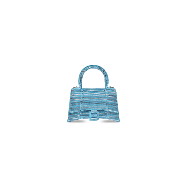WOMEN'S HOURGLASS XS HANDBAG WITH RHINESTONES - Image 4