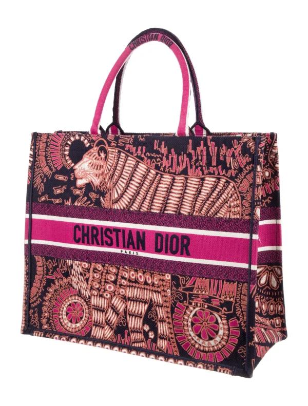 CHRISTIAN Dior Large Animals Book Tote - Image 5