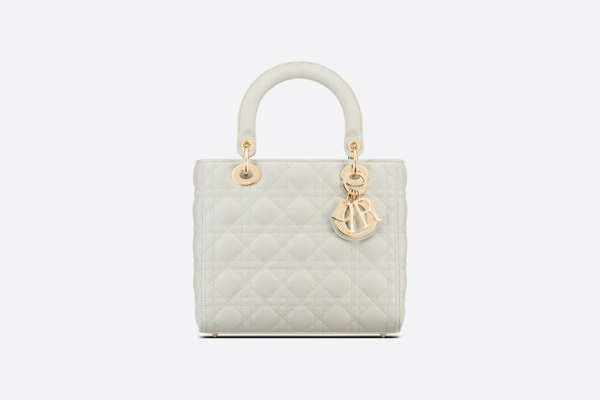 MEDIUM LADY DIOR BAG Latte Cannage Lambskin - Image 4