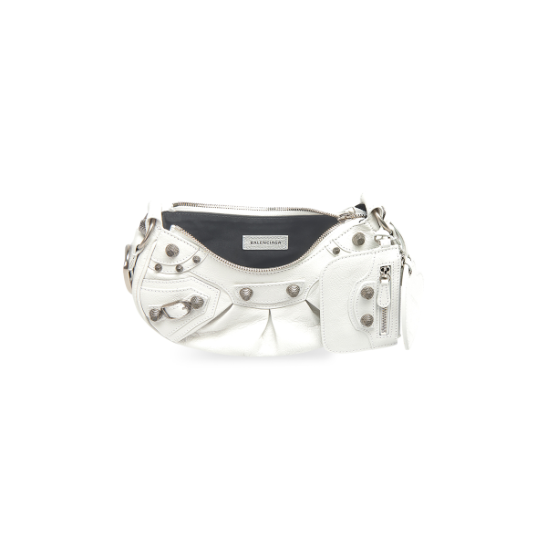 WOMEN'S LE CAGOLE XS SHOULDER BAG IN WHITE - Image 4