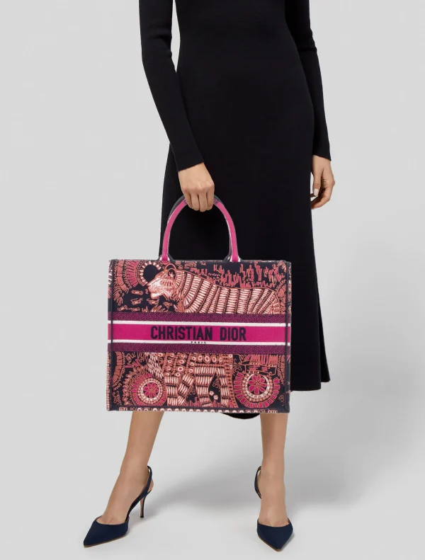 CHRISTIAN Dior Large Animals Book Tote - Image 4