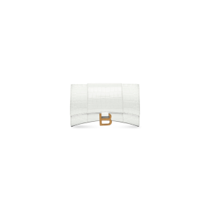 WOMEN'S HOURGLASS WALLET ON CHAIN CROCODILE