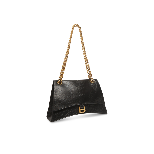 WOMEN'S CRUSH MEDIUM CHAIN BAG IN BLACK - Image 2