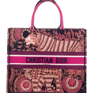 CHRISTIAN Dior Large Animals Book Tote