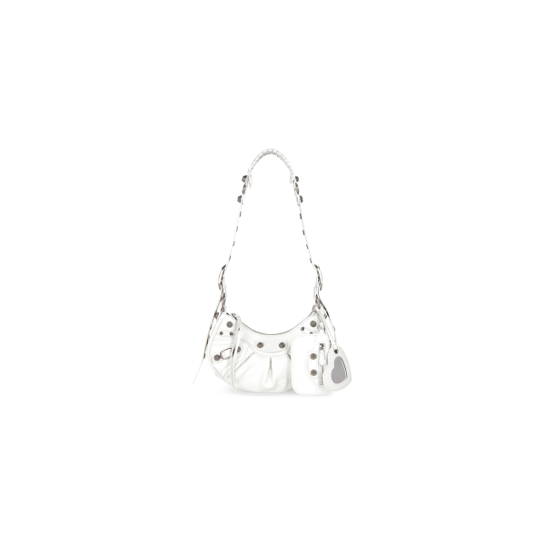 WOMEN'S LE CAGOLE XS SHOULDER BAG IN WHITE - Image 3