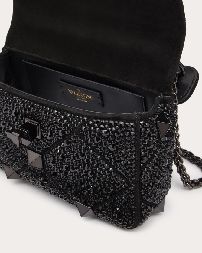 ROMAN STUD small bag with rhinestone embroidery - Image 3