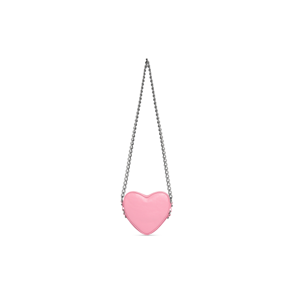 WOMEN'S LE CAGOLE HEART MINI BAG IN PINK - Image 4