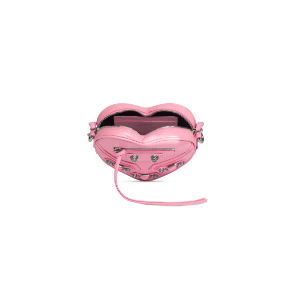 WOMEN'S LE CAGOLE HEART MINI BAG IN PINK - Image 2