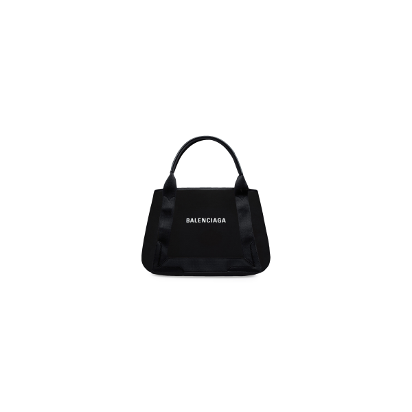 WOMEN'S NAVY SMALL CABAS IN BLACK