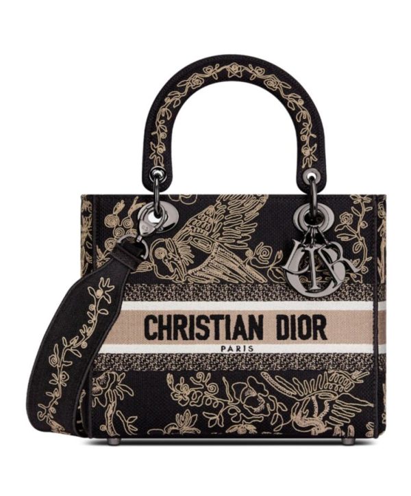 DIOR Medium Lady D-Lite Bag Black