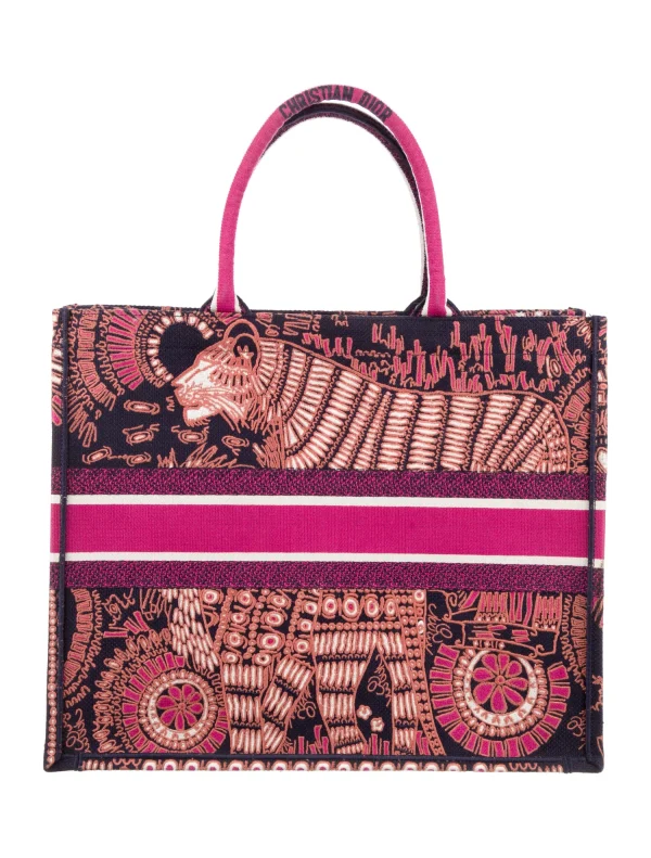 CHRISTIAN Dior Large Animals Book Tote - Image 3