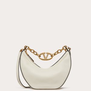 VLOGO MOON SMALL CHAIN LEATHER BAG