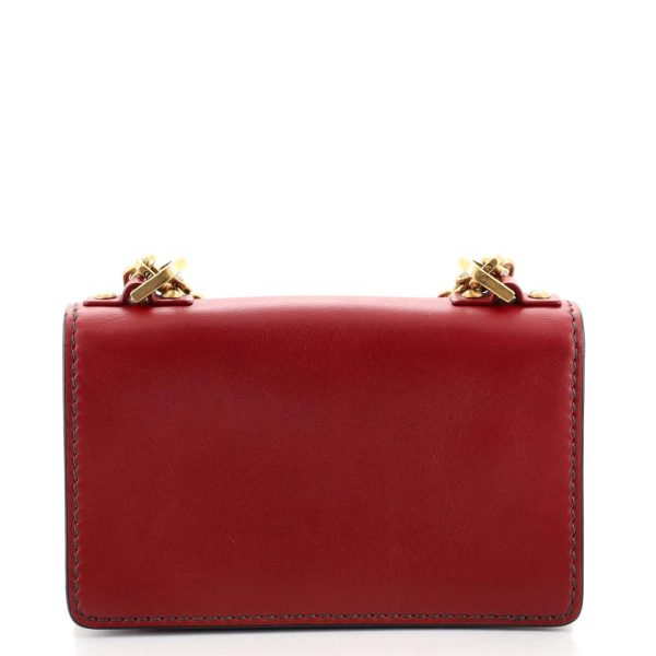 Christian DIOR Red J'ADIOR Flap Bag Matte Calfskin Mini - Image 7