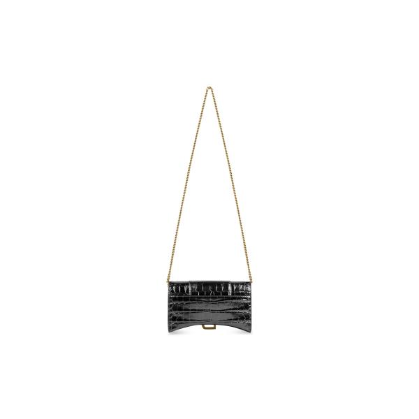 WOMEN'S HOURGLASS WALLET ON CHAIN CROCODILE - Image 5