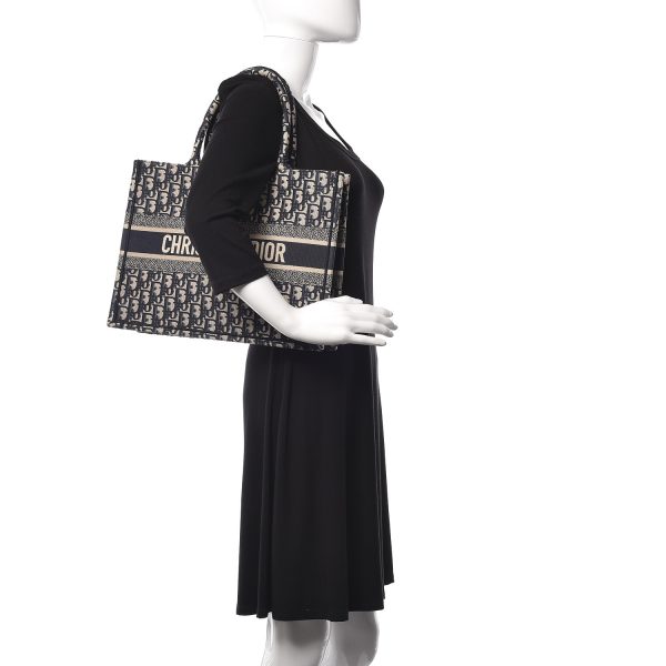 CHRISTIAN Dior Large Book Tote Blue Multicolor - Image 2