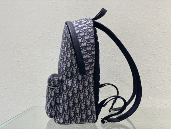 CHRISTIAN Dior Canvas Embroidered Backpack - Image 7