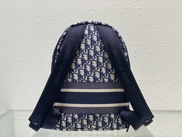 CHRISTIAN DIOR Canvas Embroidered Backpack - Image 6