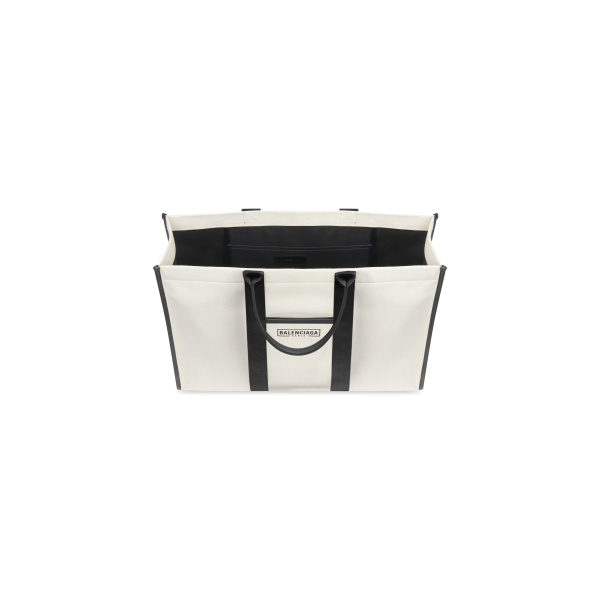 HARDWARE LARGE TOTE BAG IN BEIGE - Image 5