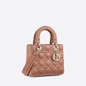 SMALL LADY DIOR BAG Blush Cannage Lambskin