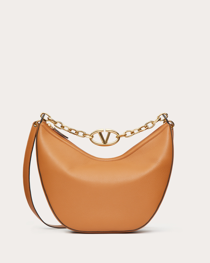 VLOGO MOON MEDIUM CHAIN LEATHER BAG - Image 6