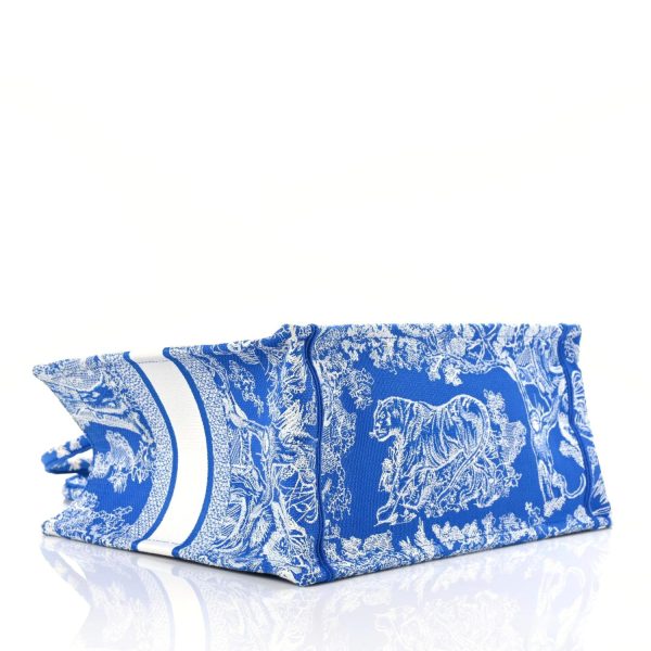 CHRISTIAN Dior Canvas Embroidered Medium Blue - Image 2
