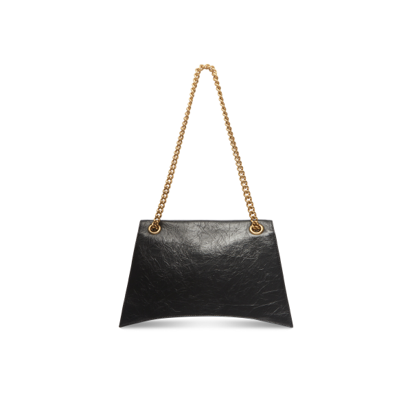 WOMEN'S CRUSH MEDIUM CHAIN BAG IN BLACK - Image 4