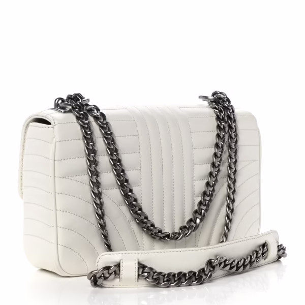 Prada Medium Diagramme Bag in White - Image 4
