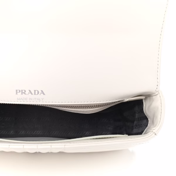 Prada Medium Diagramme Bag in White - Image 2