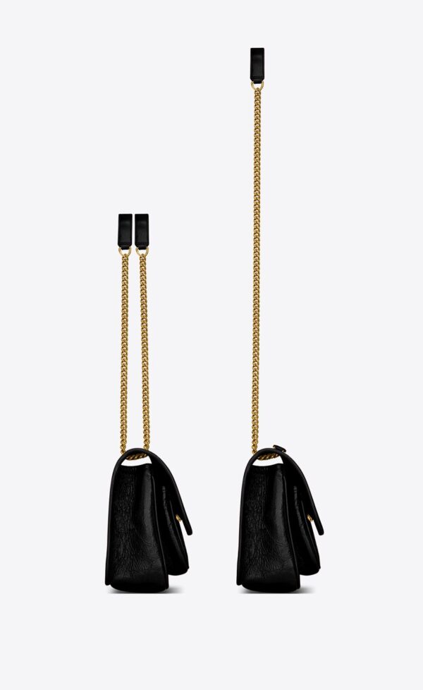 YSL Niki Medium Chain Bag in Crinkled Leather - Image 4