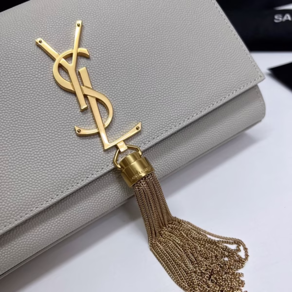 YSL Saint Laurent leather chain bag - Image 5