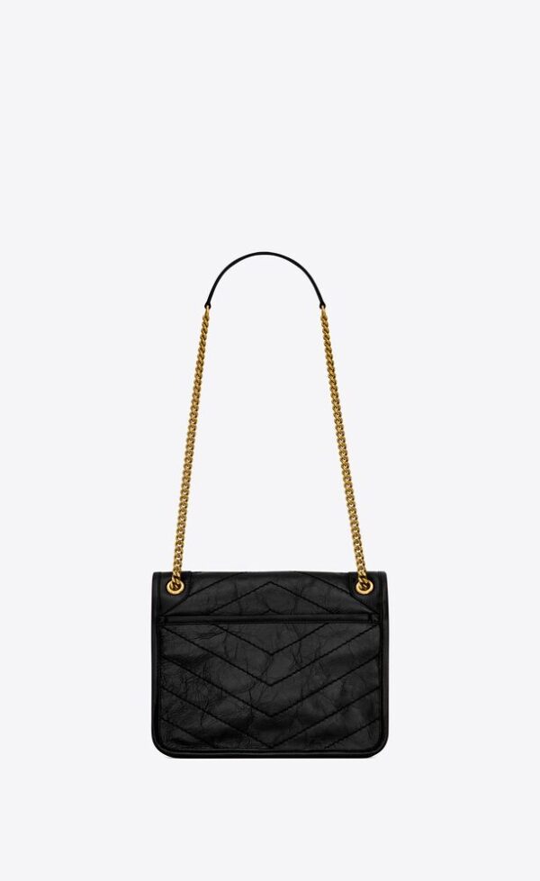YSL Niki Medium Chain Bag in Crinkled Leather - Image 5