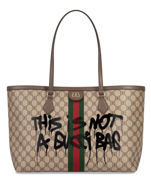 Balenciaga Hacker Graffiti Large Tote Bag