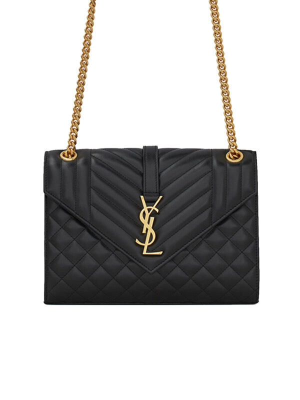 YSL Envelope Medium Bag in Matelasse Leather