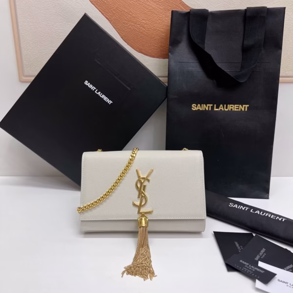YSL Saint Laurent leather chain bag