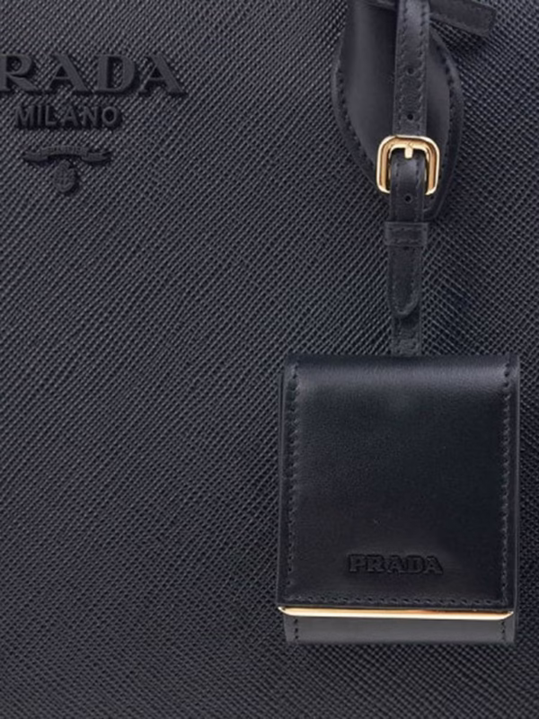 Prada Monochrome Medium Saffiano Bag - Image 6