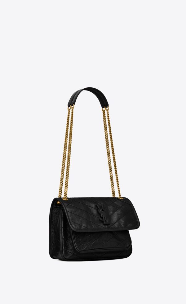 YSL Niki Medium Chain Bag in Crinkled Leather - Image 2